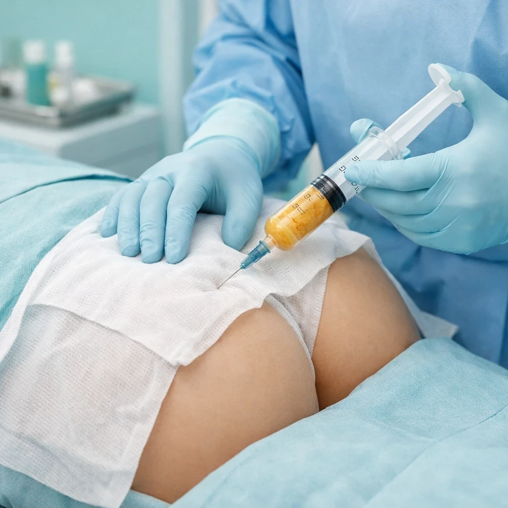 مراحل تزریق چربی به باسن در محیط استریل کلینیکی